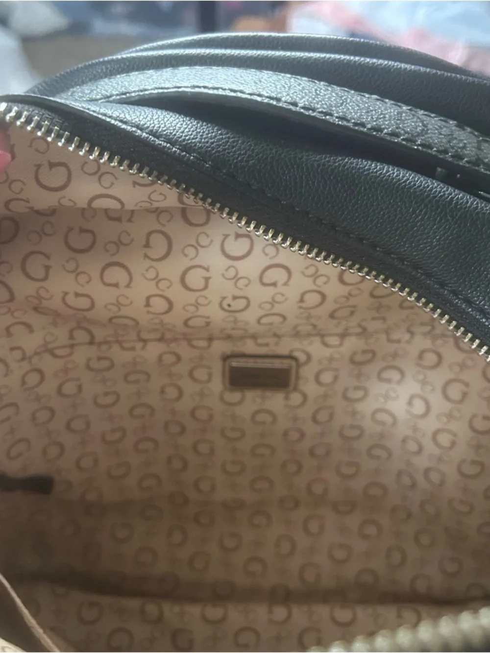 NWT GUESS Black Leather Backpack